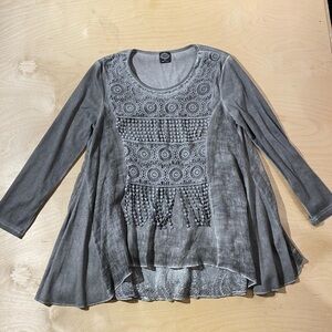 Cal Style Gray Blouse Medium (OI)